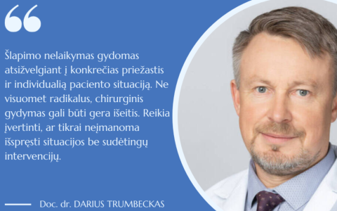 Urologijos savaitė 2023: gydytojo urologo doc. dr. Dariaus Trumbecko komentaras