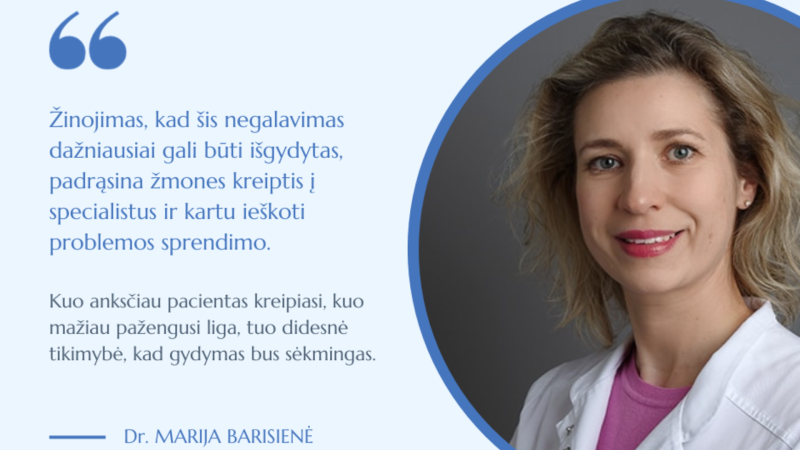 Urologijos savaitė 2023: gydytojos urologės dr. Marijos Barisienės komentaras