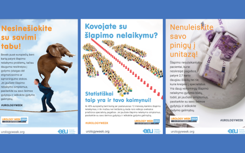 Urologijos savaitės metu – daugiau dėmesio šlapimo nelaikymo temai